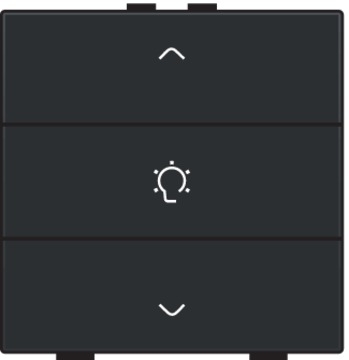 Commande de variateur simple avec touches Pure Bakelite Piano Black Home Control® Niko