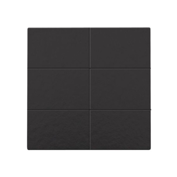 Set de finition Pure Bakelite Piano Black bouton-poussoir 6NO 24V Niko