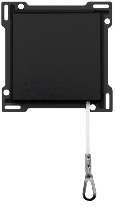 Set de finition interrupteur à tirage Pure Bakelite Piano Black Niko