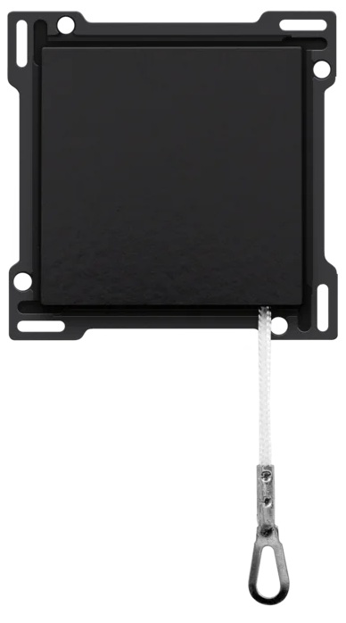 Set de finition bouton-poussoir à tirage Pure Bakelite Piano Black Niko