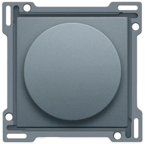 Set de finition variateur à bouton rotatif Pure alu grey coated Niko