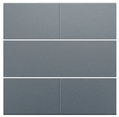 Set de finition Pure alu grey coated bouton-poussoir 4NO 24V Niko