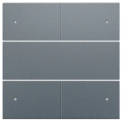 Set de finition Pure alu grey coated bouton-poussoir 4NO 24V avec Led Niko