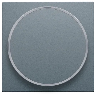 Set de finition vierge bouton-poussoir LED ambre Pure alu grey coated Niko