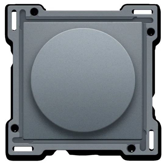 Set de finition interrupteur rotatif volets Pure alu grey coated Niko