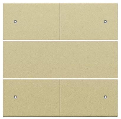 Set de finition Pure gold coated bouton-poussoir 4NO 24V avec Led Niko