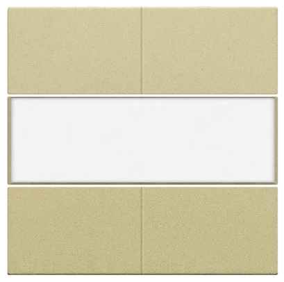Set de finition Pure gold coated bouton-poussoir 4NO 24V avec étiquette Niko