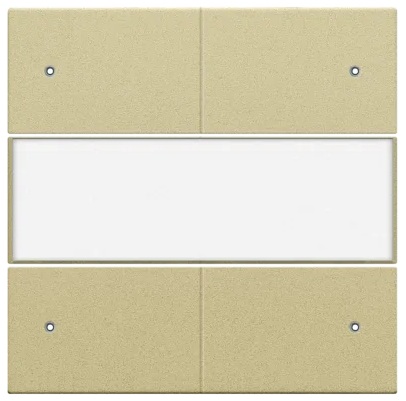 Set de finition Pure gold coated bouton-poussoir 4NO 24V avec étiquette et Led Niko