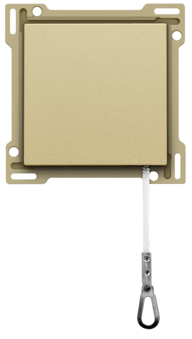 Set de finition bouton-poussoir à tirage Pure gold coated Niko