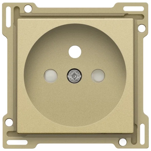 Set de finition prise avec terre 28.5mm (standard) Pure gold coated Niko