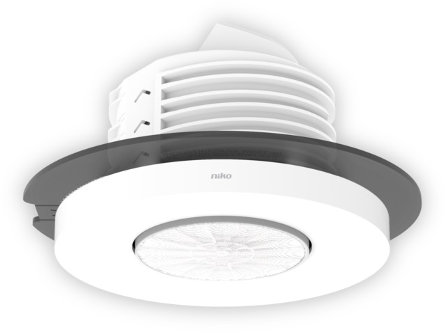 Détecteur de mouvement plafond blanc encastré (SnapFit) M42MR maître 12m/360° 1 canal 10A 230V 353-601111 Niko