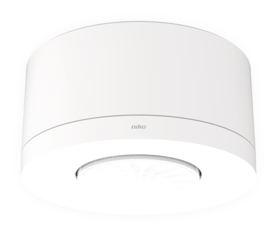 Détecteur de mouvement plafond blanc en saillie M42MR 12-13m/360° IP54 1 canal 10A 230V 353-602111 Niko