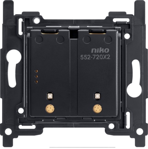 Interrupteur double sans fil sur batterie, Zigbee® et Home Control® Niko