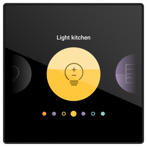 Écran de commande connecté et personnalisable Digital black Home Control® Niko