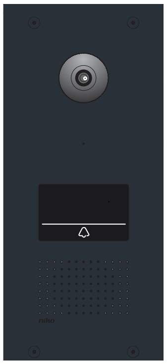 Vidéophone extérieur 1 bouton-poussoir tactile éclairé Home Control® 550-22011 Niko