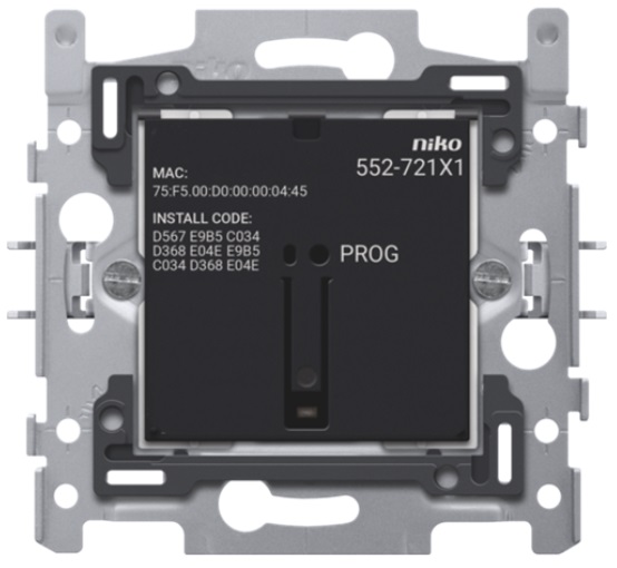 Socle interrupteur connecté simple 10A à griffes Zigbee® et Home Control® Niko