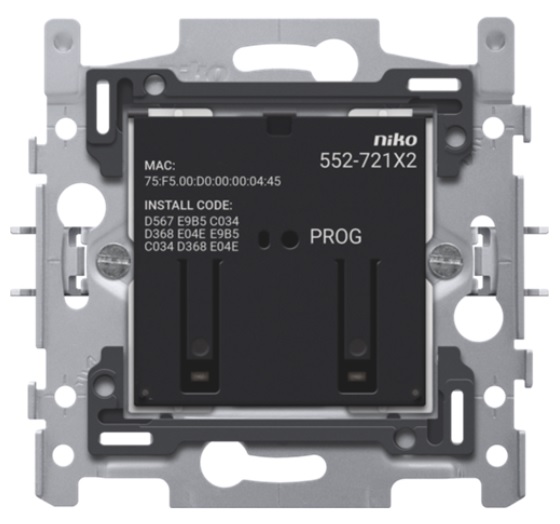 Socle interrupteur connecté double 10A à griffes Zigbee® et Home Control® Niko
