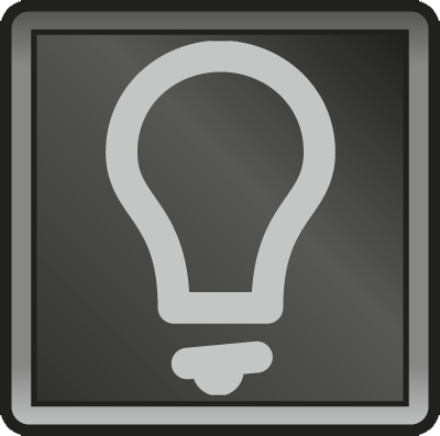 Symbole ''Lumière'' pour bouton-poussoir + voyant New Hydro Niko