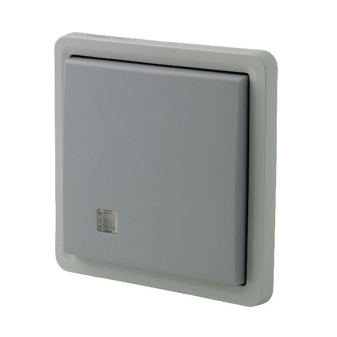 Interrupteur bipolaire à voyant (sans lampe) 16A New Hydro gris Niko