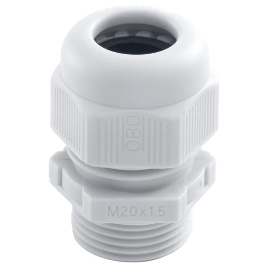 Presse-étoupe polyamide M20x1.5 gris clair IP68 Niko