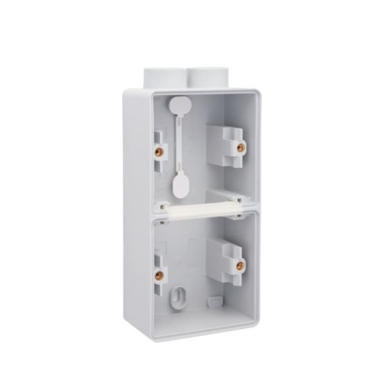 Boîtier double vertical 1x2 entrées M20 New Hydro gris Niko