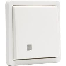 Interrupteur va-et-vient à voyant (sans lampe) 10A bornes à vis New Hydro blanc Niko
