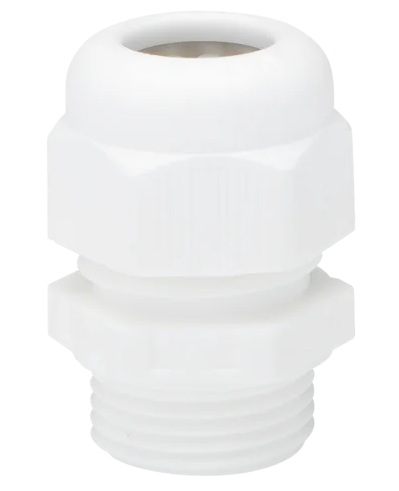 Presse-étoupe polyamide M20x1.5 blanc IP68 Niko