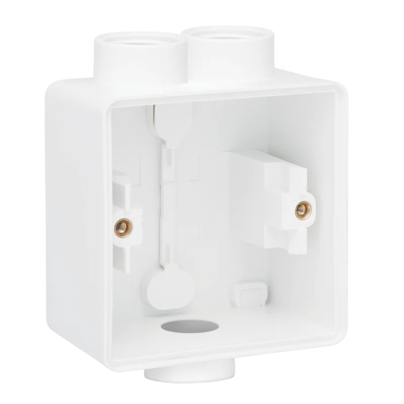 Boîtier simple 1+2 entrées M20 New Hydro blanc Niko