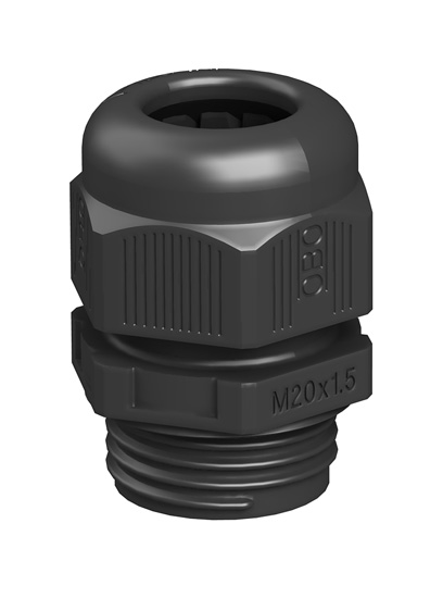 Presse-étoupe polyamide M20x1.5 noir IP68 Niko