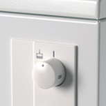 Bouton rétractable I-II-III pour thermostat de charge accumulateur dynamique Olsberg 