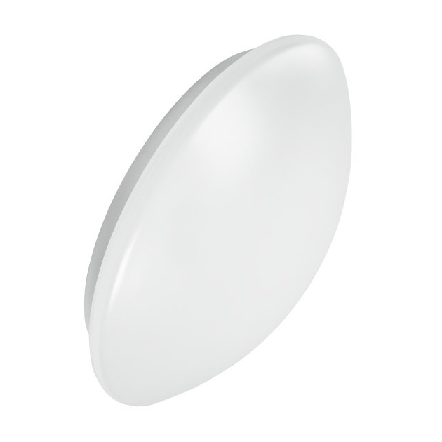 Plafonnier alu et plexi Led Ø350mm 18W/30000h/1440Lm blanc chaud 3000K avec détecteur Surface Circular Ledvance® Osram