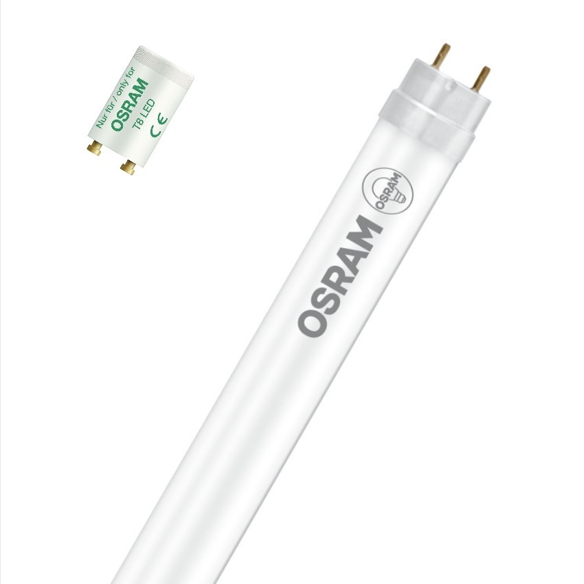 Tube Led T8 EM V 600mm 6.6W/6500K/800Lm/190°/50000h/G13 lumière du jour Ledvance® Osram