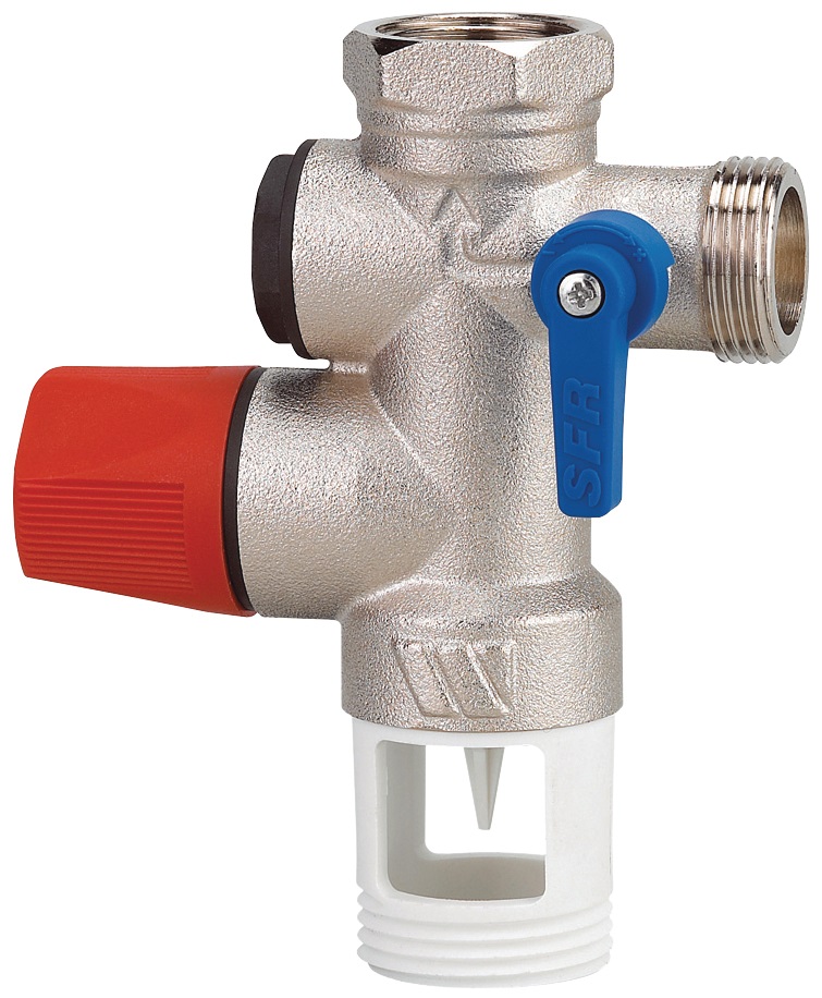 Groupe de sécurité avec siège en inox Ø3/4'' spécial eaux dures