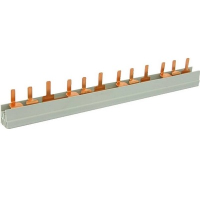 Peigne de pontage à broches universel unipolaire 1P > L1 (24 modules) 10mm² (63A)