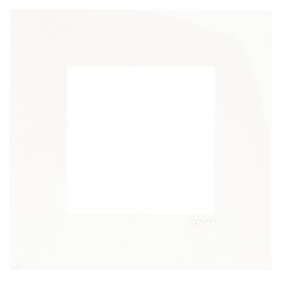 Plaque de recouvrement simple blanche PSO