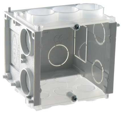 Boîte d'encastrement maçonnerie 65mm avec 2 vis B65 Reddy Preflex