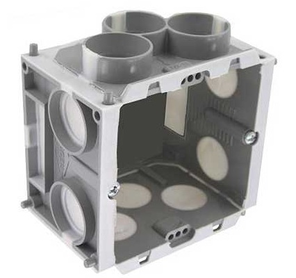 Boîte d'encastrement maçonnerie étanche à l'air 45mm avec 2 vis B45+ Reddy Preflex