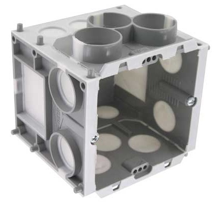 Boîte d'encastrement maçonnerie étanche à l'air 65mm avec 2 vis B65+ Reddy Preflex