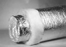 Conduit flexible en aluminium avec isolation thermique et acoustique 25mm Isodec Ø127mm x Lg=10m Renson