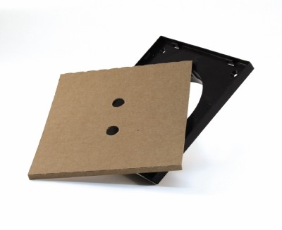 Base de grille noire non réglable XD25-50 - Ø 80-134x134mm Renson