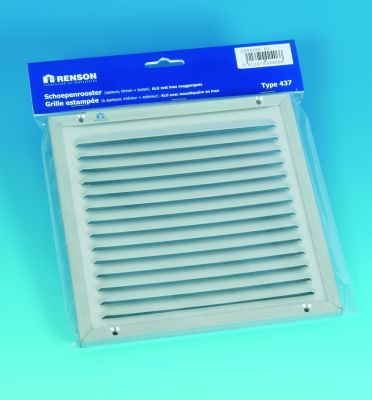 Grille en aluminium anodisé avec moustiquaire 200x250mm type 437 Renson