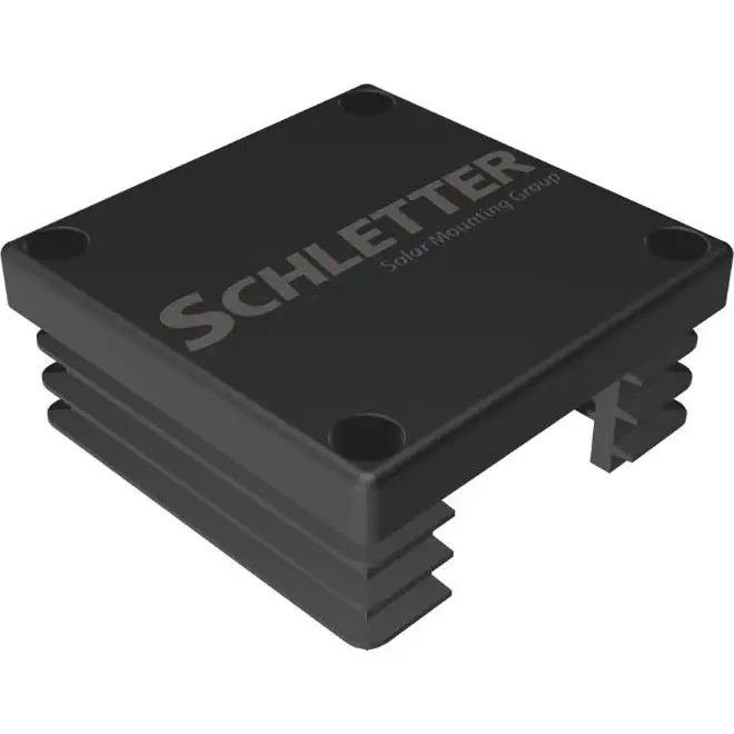 Embout fermeture plastique Solo noir 129011-900 Schletter
