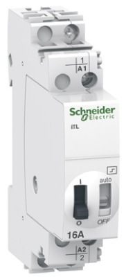 Télérupteur bipolaire 2NO/16A  12Vac/6Vdc ITL Schneider Electric