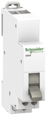 Commutateur modulaire 2 positions - 2 contacts inverseurs 20A/250V iSSW Acti 9 Schneider Electric