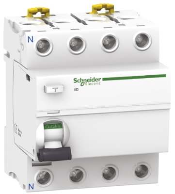 Interrupteur différentiel Acti 9 - ilD type A tétrapolaire 4P/ 40A - 300mA Schneider Electric