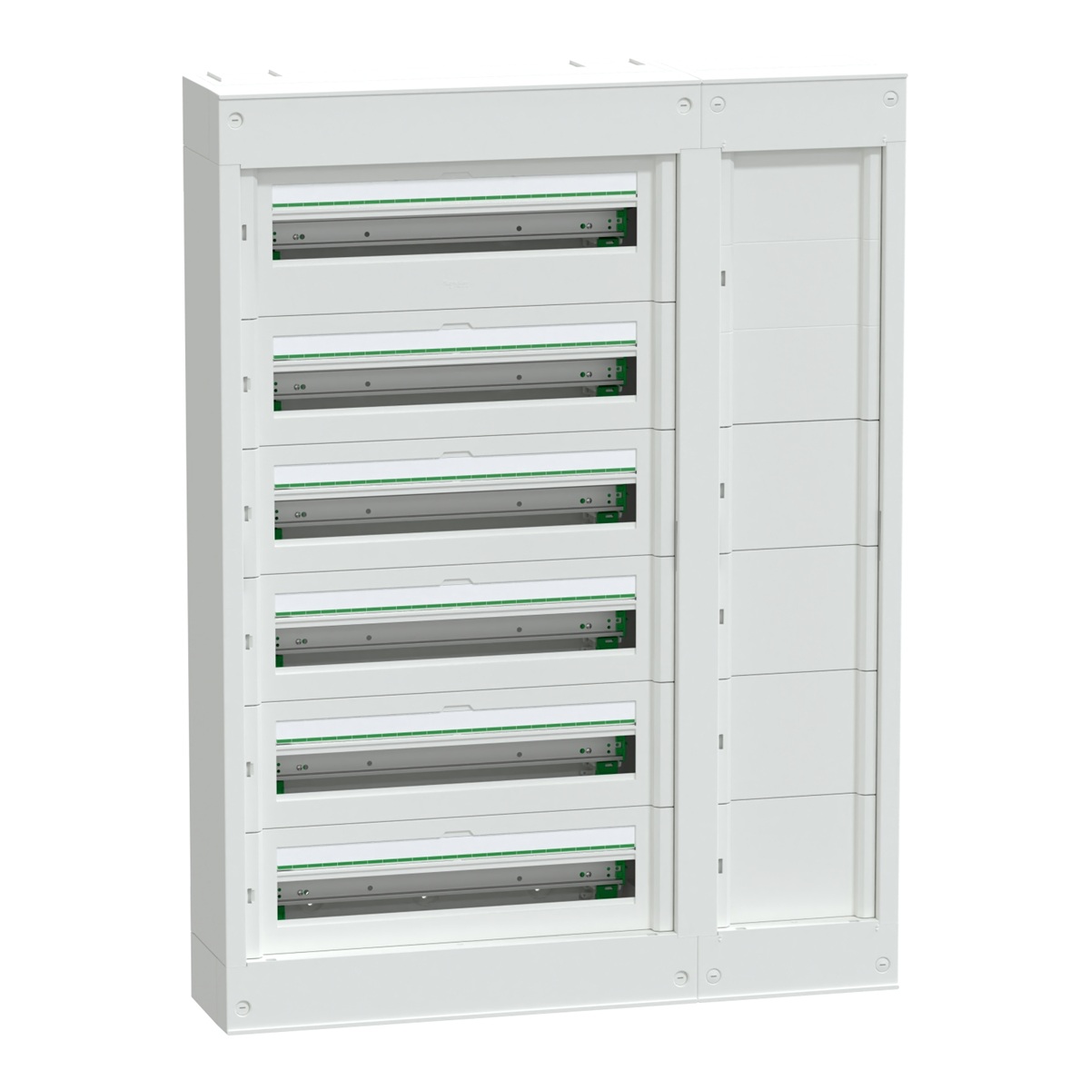 Coffret apparent 144 modules (6x24) avec gaine et sans porte PrismaSeT S LVSSD624 Schneider Electric 