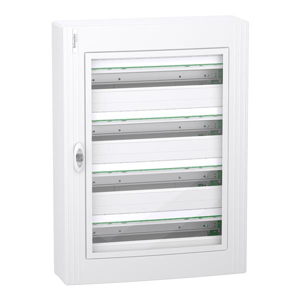 Coffret apparent  96 modules (4x24) porte transparente PrismaSeT XS Schneider Electric 