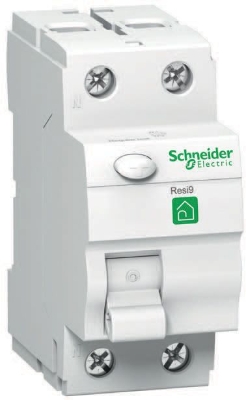 Interrupteur différentiel type A bipolaire 2P/63A - 300mA Resi9 Schneider Electric 