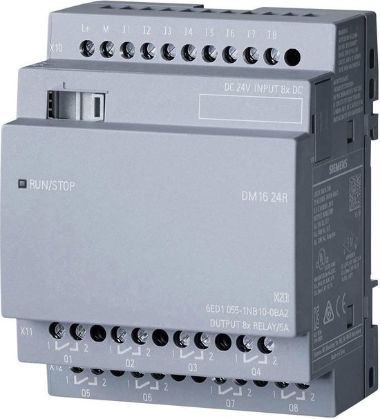 Module d'extension logique 24VAC/DC relais 8 entrées/4 sorties 6ED1055-1NB10-0BA2 Logo Siemens