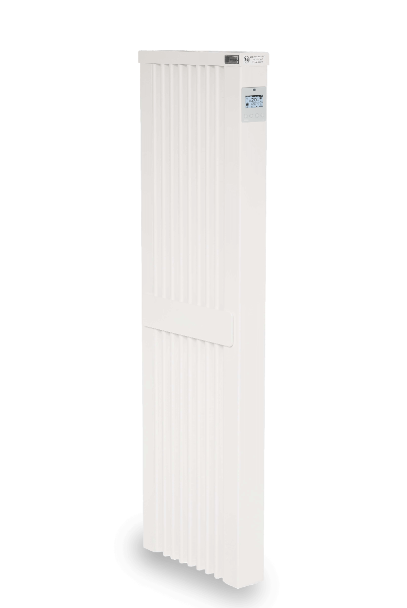 Radiateur électrique à inertie vertical SLIM TALL 1600W blanc avec thermostat FlexiSmart Pro AeroFlow® HFLx010 Thermotec